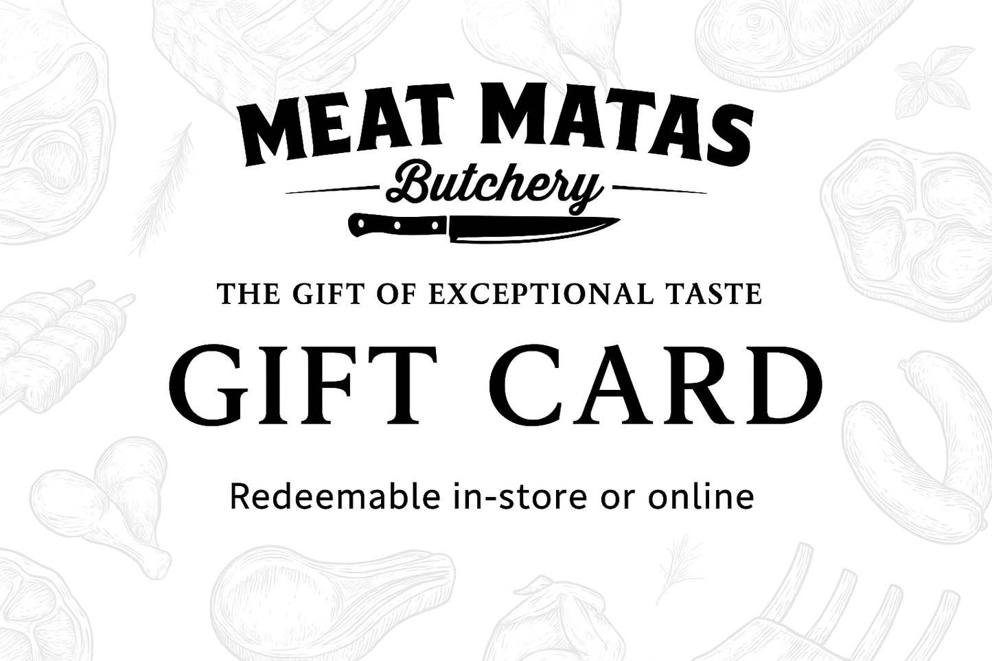 Meat Matas Gift Card